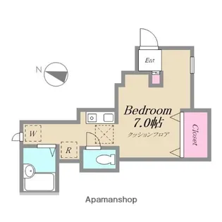 HAYATE用賀【101号室】の間取り