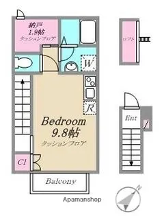 LEFUA AH【202号室】の間取り