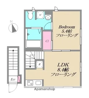 カーサ ビアンカ トキワダイ【2階】の間取り