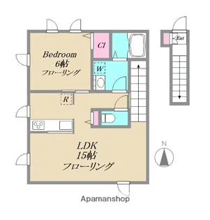 MILLCREEK HIKARI BSIDE【2号室】の間取り