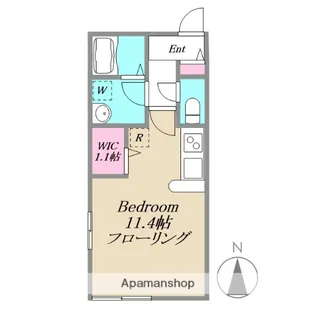 BULLERBYN三の坂【202号室】の間取り