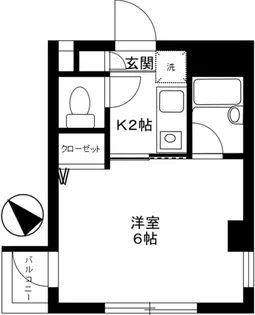 イーストフローラ東長崎【1階】の間取り