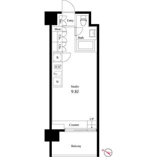 イプセ学芸大学【4階】の間取り