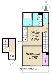 ソレイユ【201号室】の間取り