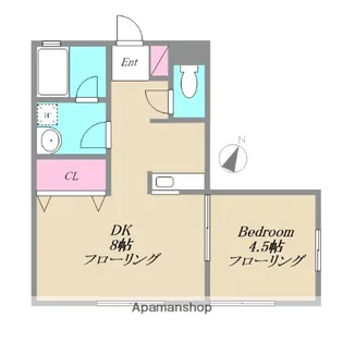 カーサK【101号室】の間取り