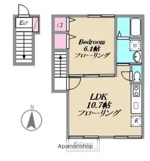 MRレジデンス自由が丘【2階】の間取り