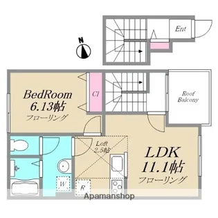 キングスビレッジ【2階】の間取り