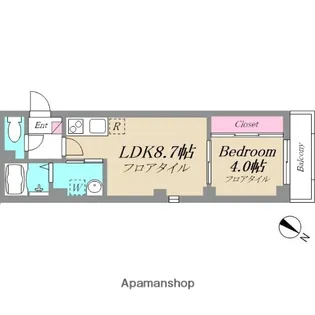 R−RESIDENCE TSURUMI【202号室】の間取り