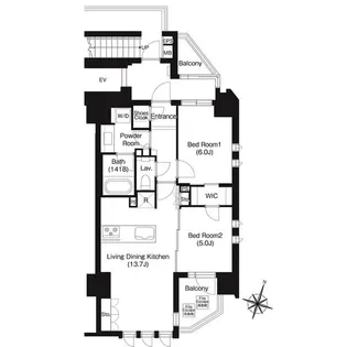 ジオイド三番町【5階】の間取り