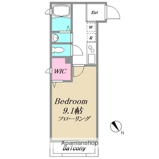 ハーモフォート鶴見【203号室】の間取り