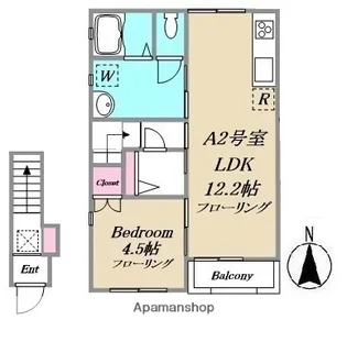 グランシャンT・S【2階】の間取り