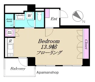 ドルミ第二御苑【704号室】の間取り