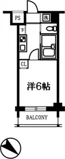 トーシンフェニックス芝浦ベイフォート【411号室号室】の間取り