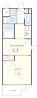 ネオコート早稲田【1階】の間取り