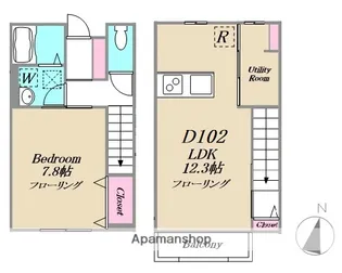 IHANA GARDEN【2階】の間取り