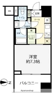 パークコート南麻布【3階】の間取り