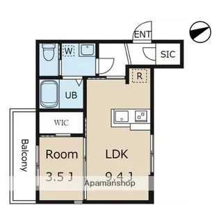 ウィング元麻布【2階】の間取り