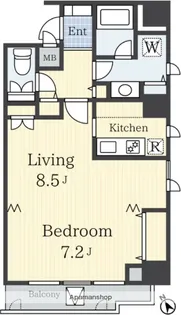 白金アネックス【8階】の間取り
