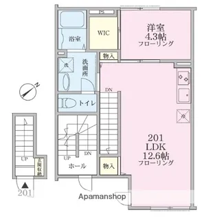 TAKE【2号室】の間取り