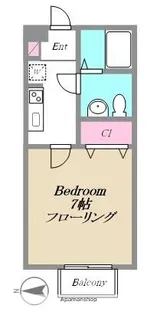 エステート桂台Ⅲ【204号室】の間取り