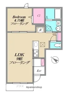 ナーシサス・コート大倉山 A棟【102号室】の間取り