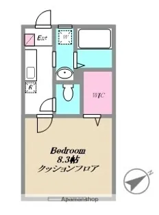 グランドール深大寺【102号室】の間取り