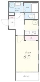 FLレジデンス品川I【4階】の間取り