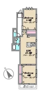 アンプリュム鵠沼海岸【1階】の間取り