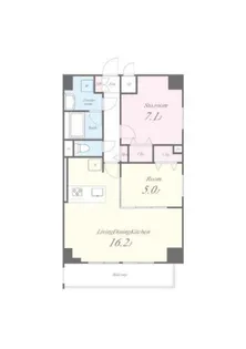 第一辻ビル【7階】の間取り