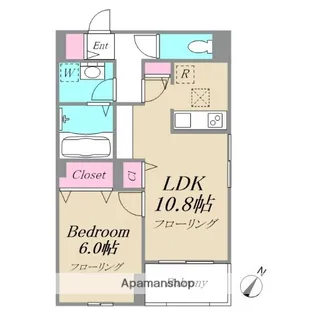 フェリス南台【2階】の間取り