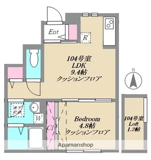 シーズンテラス舎人公園 B棟【1階】の間取り