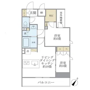 ジオエント駒込【7階】の間取り