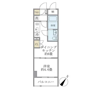 ジオエント駒込【3階】の間取り
