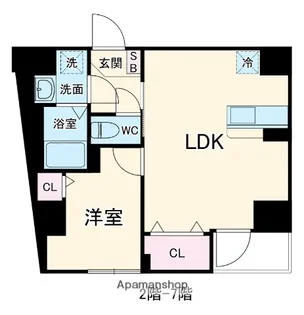 東麻布 平成レジデンス【5階】の間取り