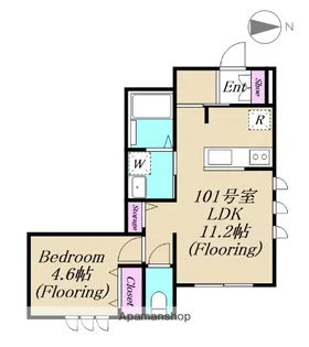 LITTLE FOREST KAMIKITAZAWA【1階】の間取り