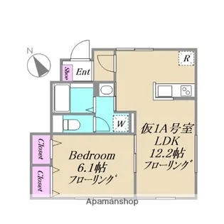J・URBAN赤塚【仮)1A号室】の間取り