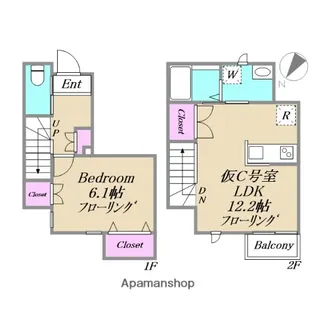 J・URBAN赤塚【仮)2C号室】の間取り