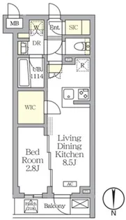 1LDKの間取り画像