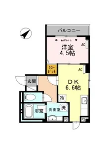 ROPPONGI SKYE【2階】の間取り