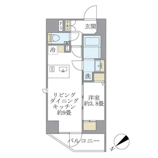 ルネサンス赤坂プレミアムコート【3階】の間取り