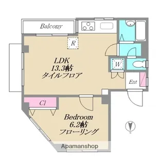 浜ビル【201号室】の間取り