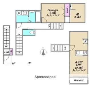 ローズ コート【A号室】の間取り