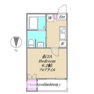 アーバンリーフ小岩【2A号室】の間取り