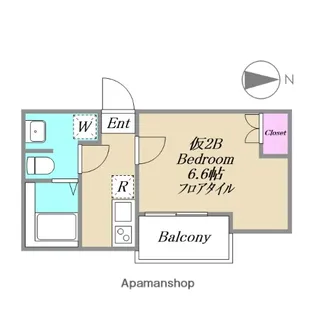 アーバンリーフ小岩【2B号室】の間取り