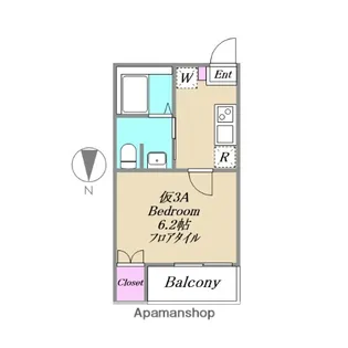 アーバンリーフ小岩【3A号室】の間取り