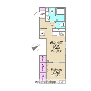 仮称)XEVO西荻窪【1A号室】の間取り