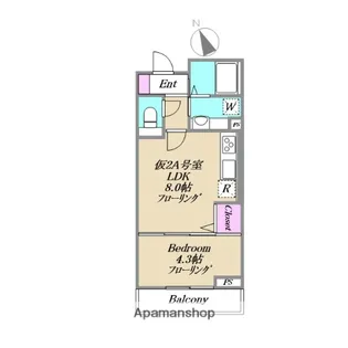 仮称)XEVO西荻窪【2A号室】の間取り