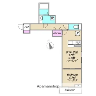 仮称)XEVO西荻窪【2D号室】の間取り