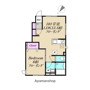 ROSENHEIM【101号室】の間取り