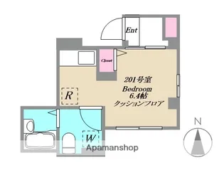 BRUN【201号室】の間取り